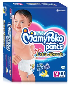 Picture of Mamy Poko Pants Pant Style Diapers Medium - 9-12 Kg 9pc 