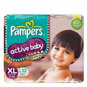Picture of Pampers Active Baby Extra Large - 12+ Kg 32pc