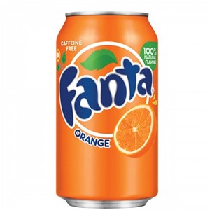 Picture of Fanta orange flavoured can 300 ml