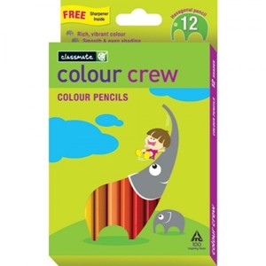 Picture of Classmate Colour Pencils - 12 Shades 87 mm Length